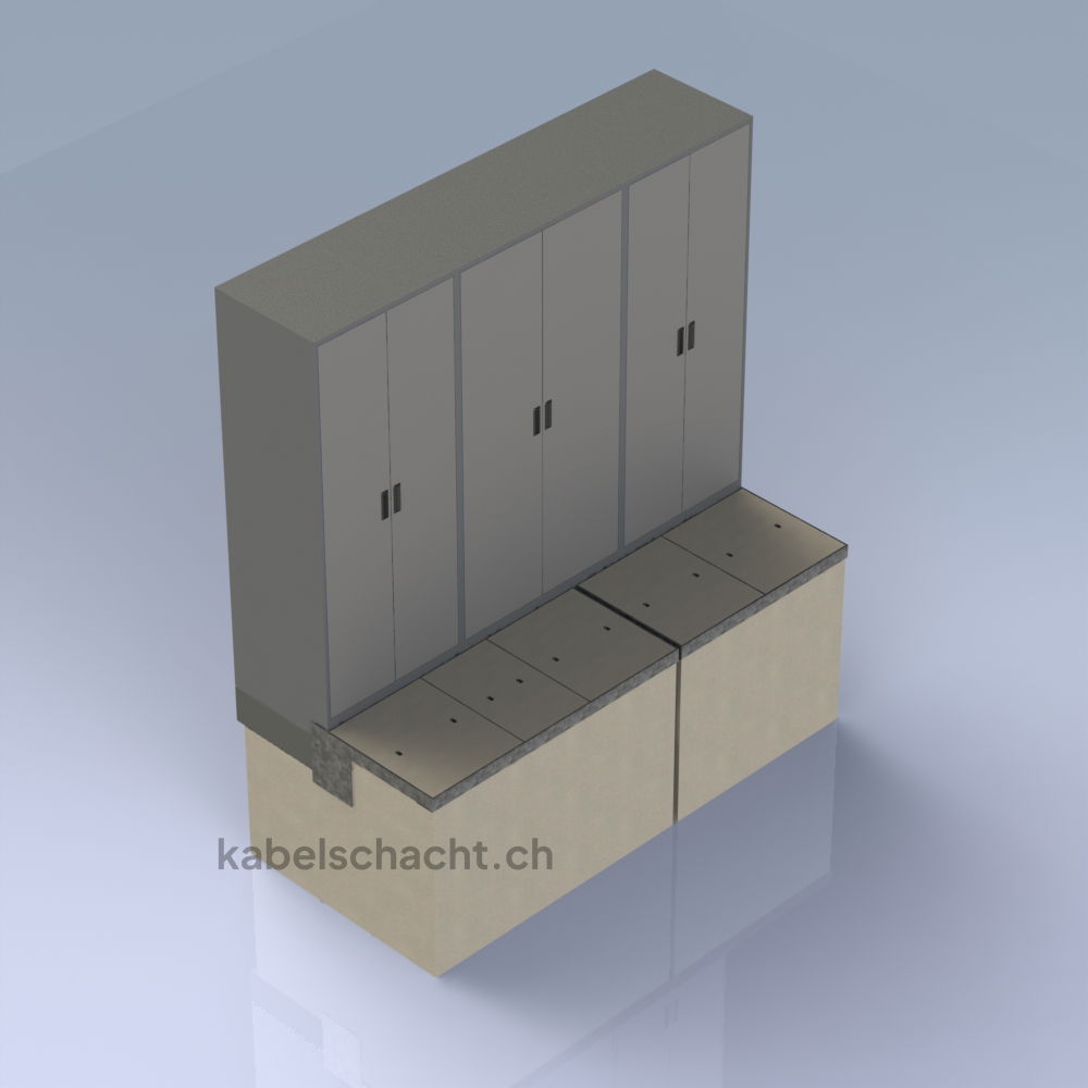 1x FB-9-5T und 1x FB-13-5T für Kabine 600x2600mm