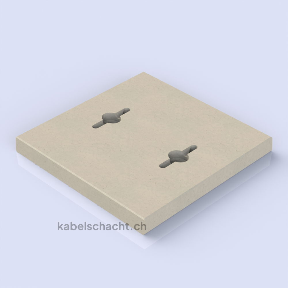 SC.0505.D.A15.TR Betondeckel m. Loch zu 40/40 Schacht
